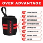 Athlomax Wrist Wraps – Strong Support for Heavy Lifts - Image 6